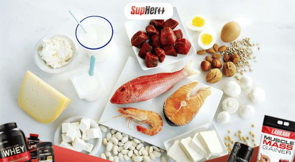 Creatine SupHero kết hợp bữa ăn dinh dưỡng